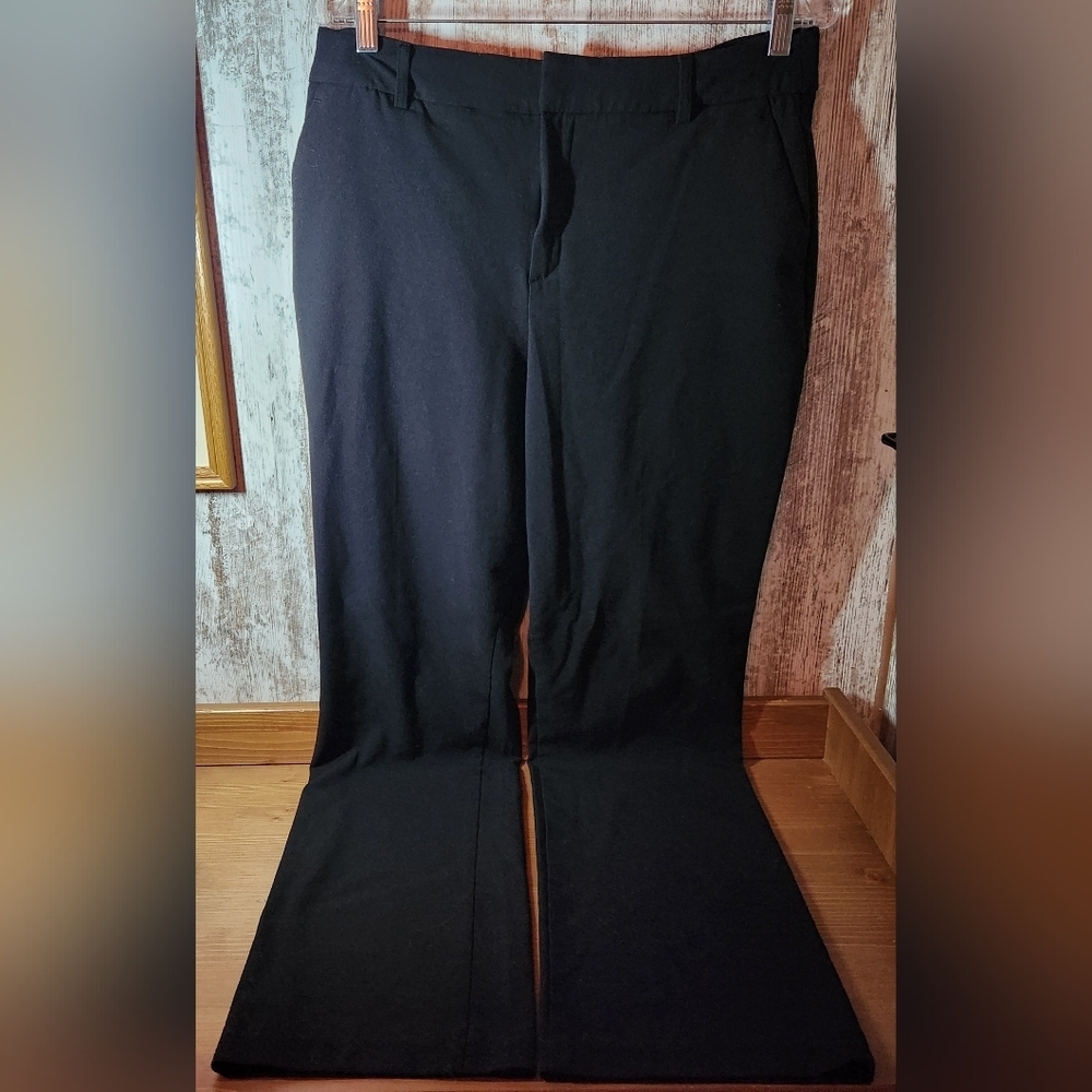 Nine West Black Barely Bootcut Dress Pants